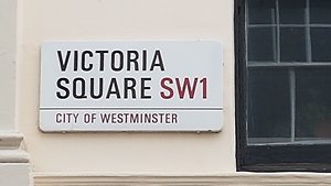 Victoria Square Street Sign